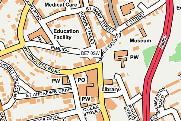 DE7 0SW map - OS OpenMap – Local (Ordnance Survey)