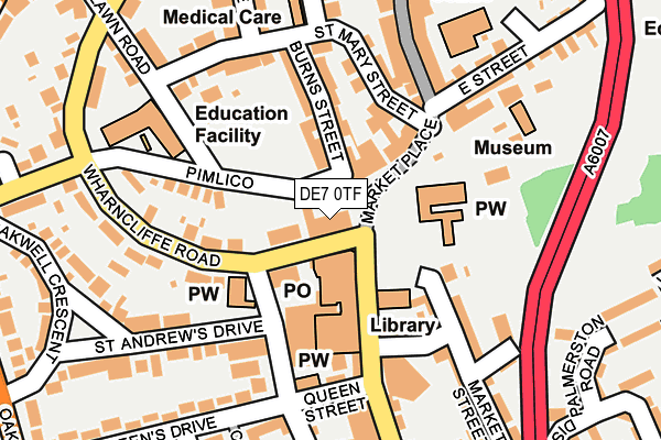 DE7 0TF map - OS OpenMap – Local (Ordnance Survey)