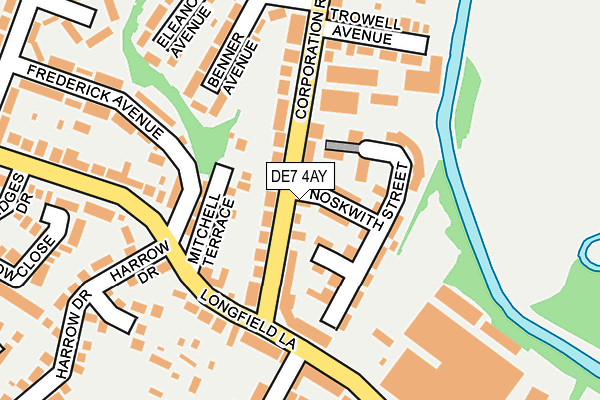 DE7 4AY map - OS OpenMap – Local (Ordnance Survey)