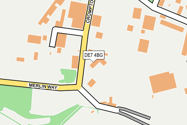 DE7 4BG map - OS OpenMap – Local (Ordnance Survey)