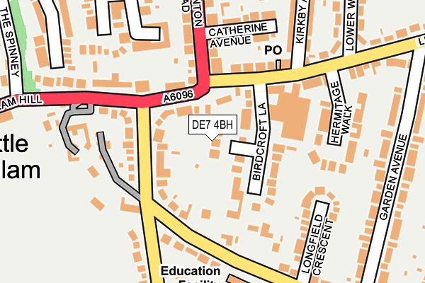 DE7 4BH map - OS OpenMap – Local (Ordnance Survey)