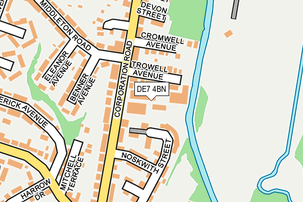 DE7 4BN map - OS OpenMap – Local (Ordnance Survey)