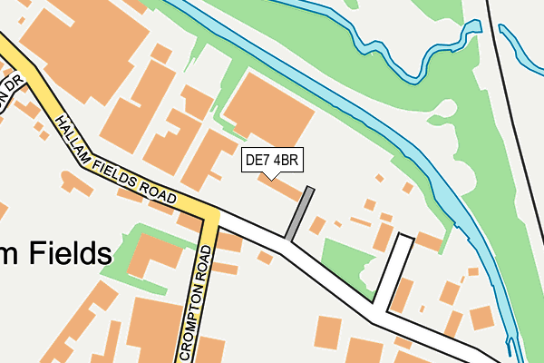 DE7 4BR map - OS OpenMap – Local (Ordnance Survey)