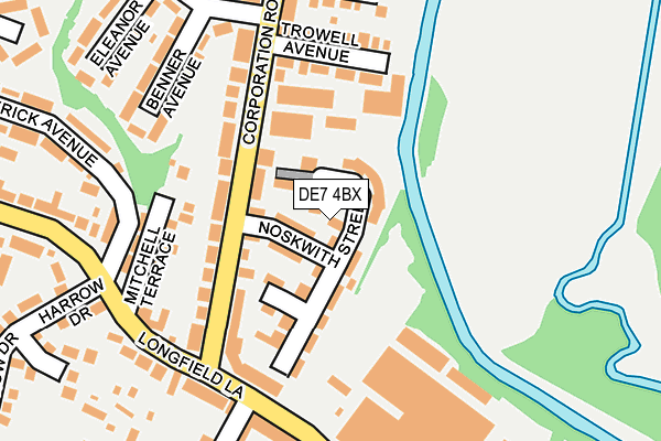 DE7 4BX map - OS OpenMap – Local (Ordnance Survey)