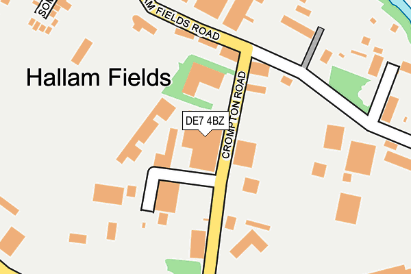 DE7 4BZ map - OS OpenMap – Local (Ordnance Survey)