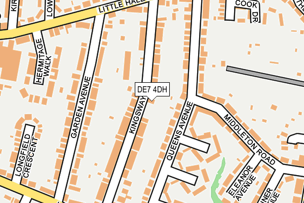 DE7 4DH map - OS OpenMap – Local (Ordnance Survey)