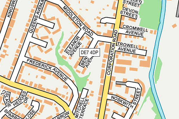 DE7 4DP map - OS OpenMap – Local (Ordnance Survey)