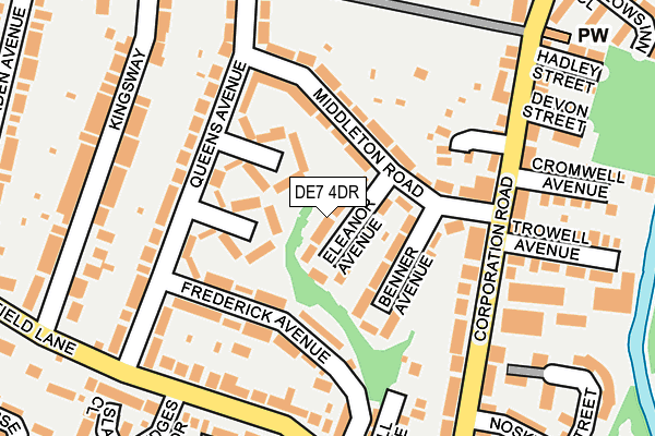 DE7 4DR map - OS OpenMap – Local (Ordnance Survey)