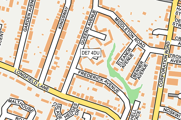 DE7 4DU map - OS OpenMap – Local (Ordnance Survey)