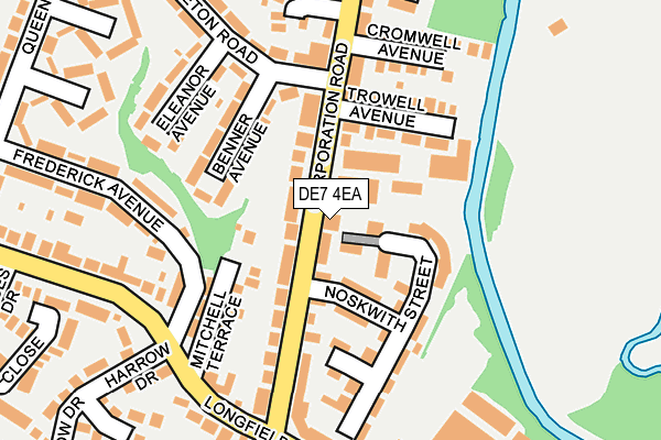 DE7 4EA map - OS OpenMap – Local (Ordnance Survey)