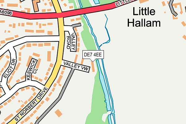 DE7 4EE map - OS OpenMap – Local (Ordnance Survey)