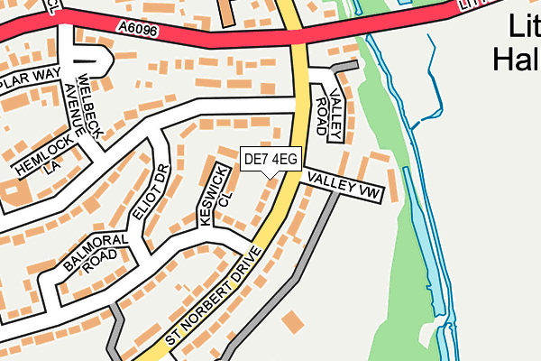 DE7 4EG map - OS OpenMap – Local (Ordnance Survey)