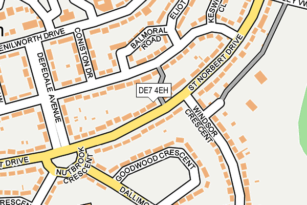 DE7 4EH map - OS OpenMap – Local (Ordnance Survey)