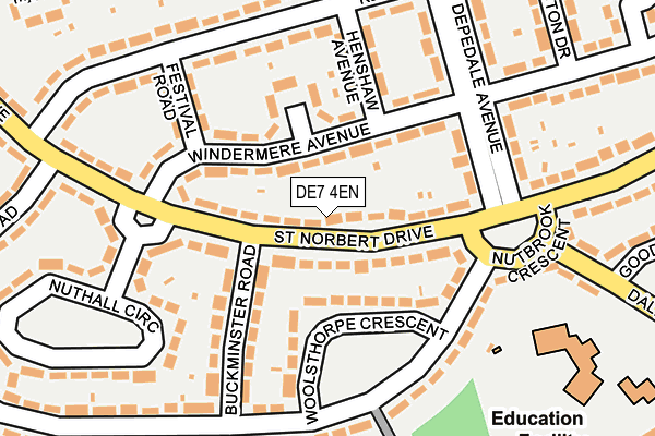 DE7 4EN map - OS OpenMap – Local (Ordnance Survey)