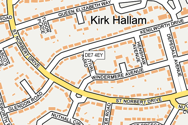 DE7 4EY map - OS OpenMap – Local (Ordnance Survey)