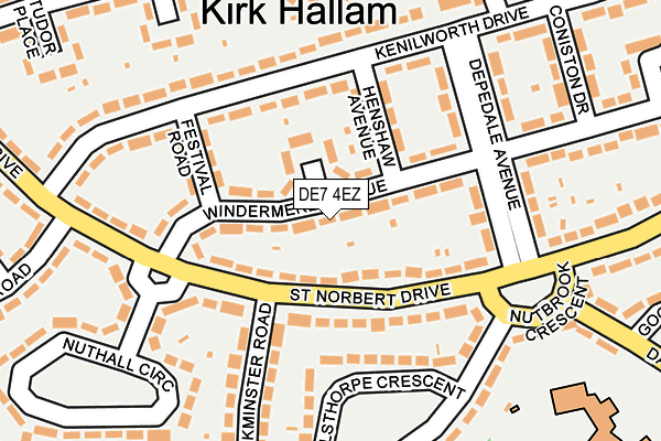 Map of ILKESTON DRIVEWAYS & DROPPED KERBS LTD at local scale