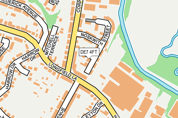 DE7 4FT map - OS OpenMap – Local (Ordnance Survey)