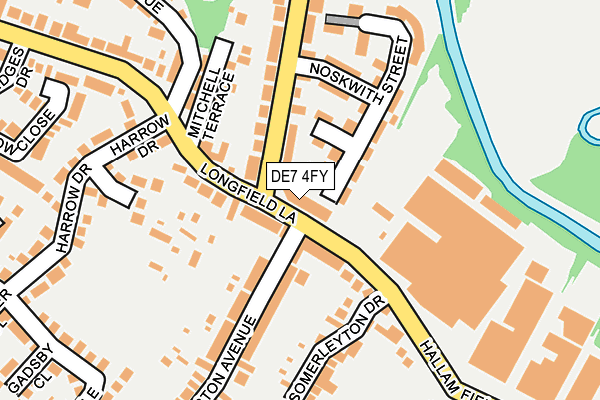 DE7 4FY map - OS OpenMap – Local (Ordnance Survey)