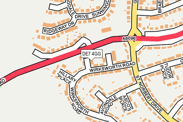 DE7 4GG map - OS OpenMap – Local (Ordnance Survey)