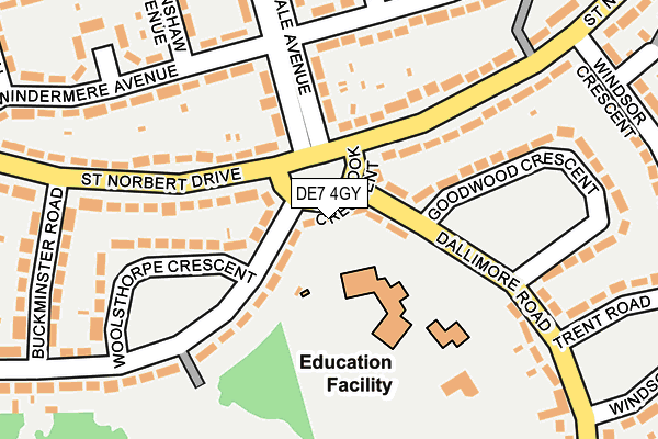 DE7 4GY map - OS OpenMap – Local (Ordnance Survey)