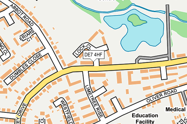 DE7 4HF map - OS OpenMap – Local (Ordnance Survey)