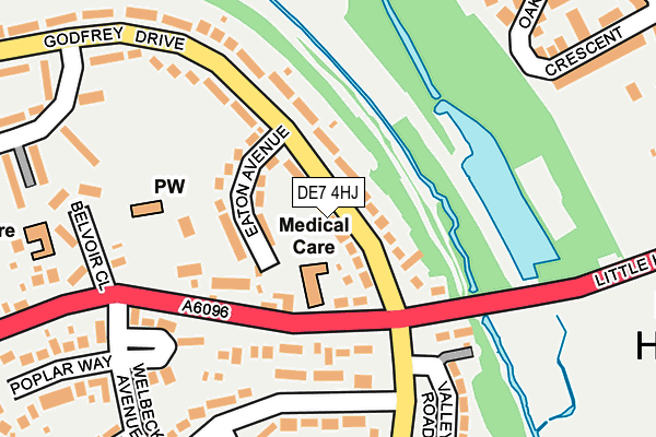 DE7 4HJ map - OS OpenMap – Local (Ordnance Survey)