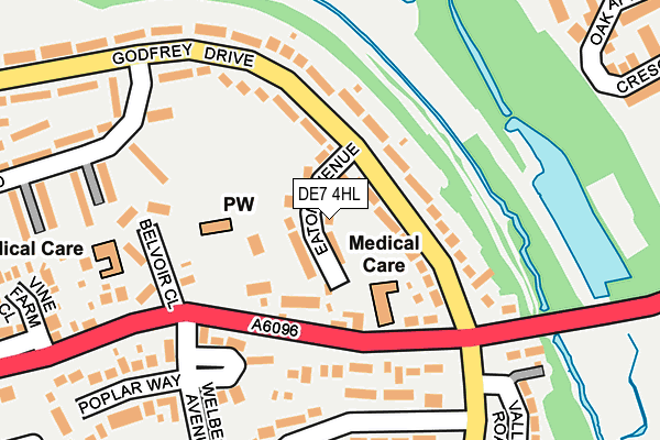 DE7 4HL map - OS OpenMap – Local (Ordnance Survey)