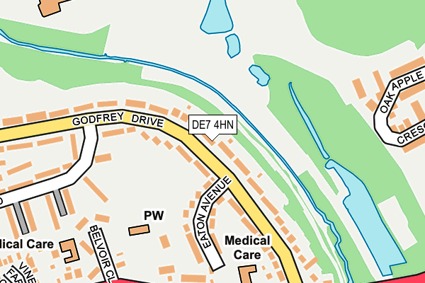 DE7 4HN map - OS OpenMap – Local (Ordnance Survey)