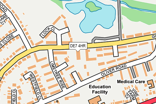 DE7 4HR map - OS OpenMap – Local (Ordnance Survey)