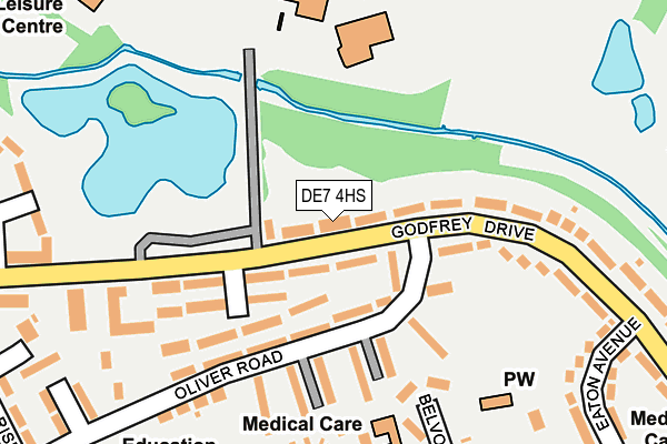 DE7 4HS map - OS OpenMap – Local (Ordnance Survey)