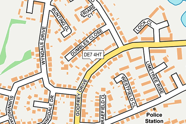 DE7 4HT map - OS OpenMap – Local (Ordnance Survey)