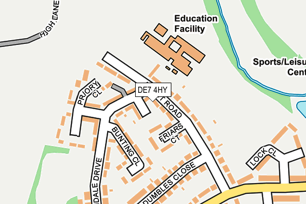 DE7 4HY map - OS OpenMap – Local (Ordnance Survey)