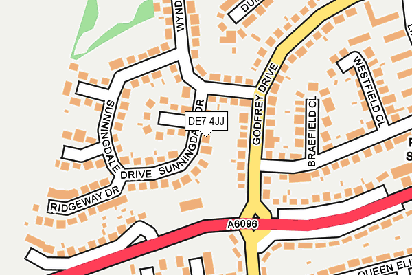 DE7 4JJ map - OS OpenMap – Local (Ordnance Survey)