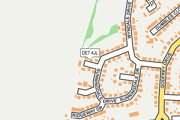 DE7 4JL map - OS OpenMap – Local (Ordnance Survey)