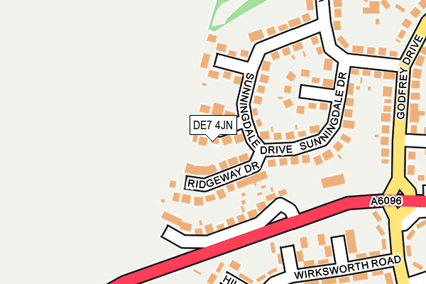 DE7 4JN map - OS OpenMap – Local (Ordnance Survey)