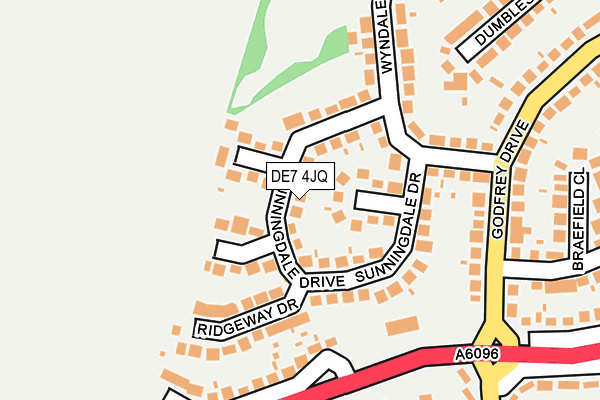 DE7 4JQ map - OS OpenMap – Local (Ordnance Survey)