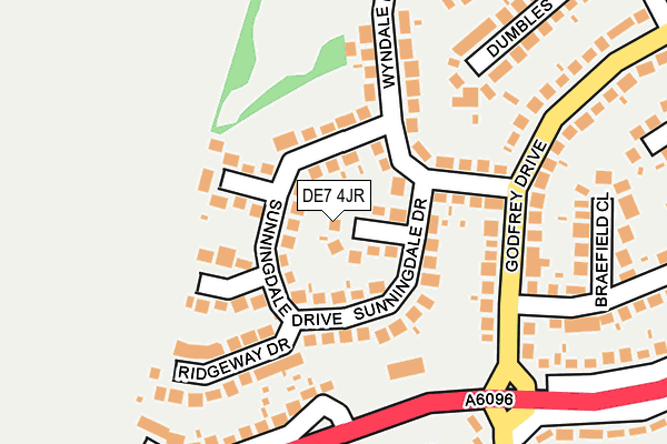 DE7 4JR map - OS OpenMap – Local (Ordnance Survey)