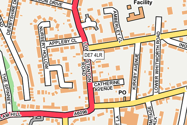 DE7 4LR map - OS OpenMap – Local (Ordnance Survey)