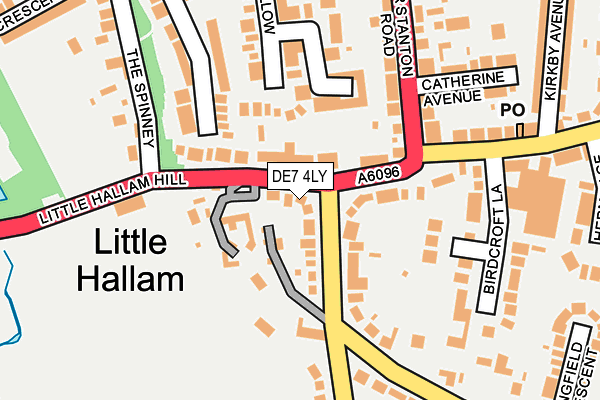 DE7 4LY map - OS OpenMap – Local (Ordnance Survey)