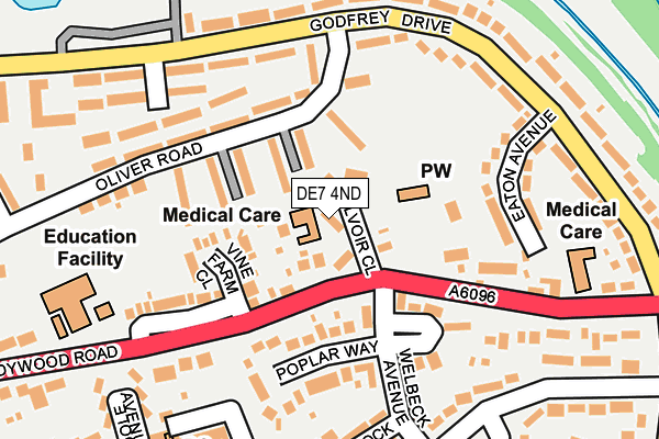 DE7 4ND map - OS OpenMap – Local (Ordnance Survey)