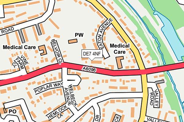 DE7 4NF map - OS OpenMap – Local (Ordnance Survey)