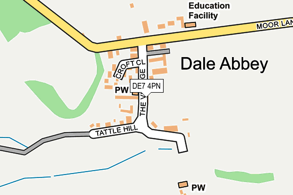 DE7 4PN map - OS OpenMap – Local (Ordnance Survey)