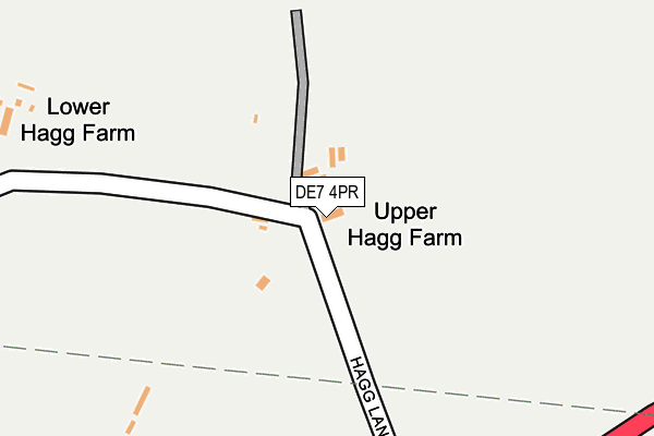 DE7 4PR map - OS OpenMap – Local (Ordnance Survey)