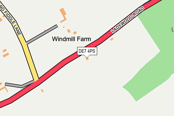 DE7 4PS map - OS OpenMap – Local (Ordnance Survey)