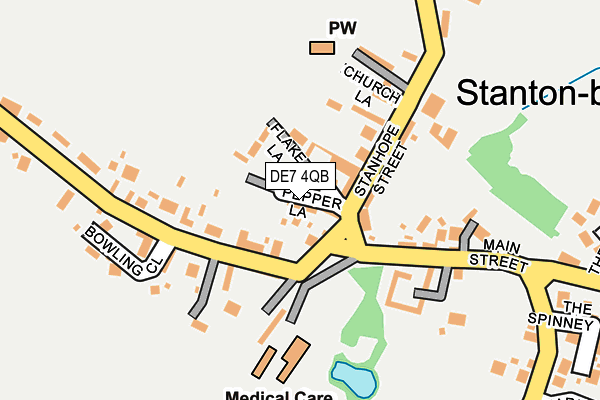 DE7 4QB map - OS OpenMap – Local (Ordnance Survey)
