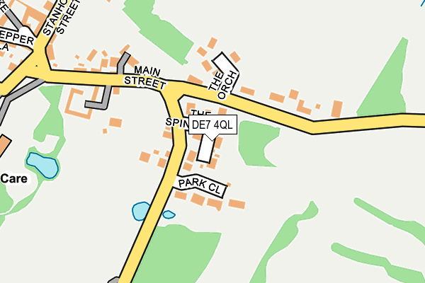 DE7 4QL map - OS OpenMap – Local (Ordnance Survey)