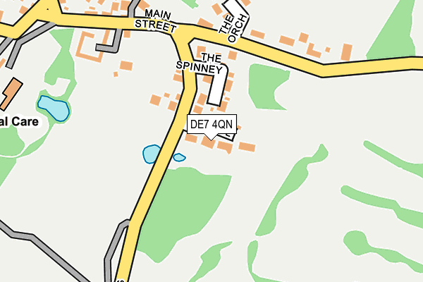 DE7 4QN map - OS OpenMap – Local (Ordnance Survey)