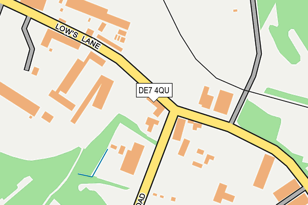 DE7 4QU map - OS OpenMap – Local (Ordnance Survey)