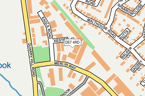 DE7 4RD map - OS OpenMap – Local (Ordnance Survey)