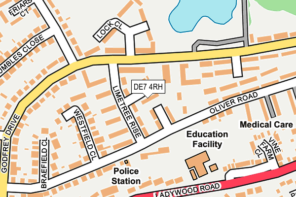 DE7 4RH map - OS OpenMap – Local (Ordnance Survey)